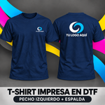 T-Shirt manga corta personalizada | 2 impresión DTF full color