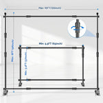 EMART - Soporte de telón de fondo ajustable de 10 x 8 pies, resistente