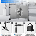 EMART - Soporte de telón de fondo ajustable de 10 x 8 pies, resistente