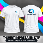 T-Shirt manga corta personalizada | 2 impresión DTF full color