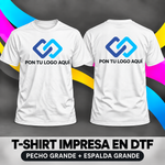 T-Shirt manga corta personalizada | 2 impresión grande DTF full color