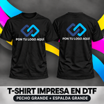 T-Shirt manga corta personalizada | 2 impresión grande DTF full color