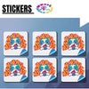 Sticker simétricos y formas waterproof en paños