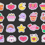 Sticker simétricos y formas waterproof en paños