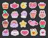 Sticker simétricos y formas waterproof en paños
